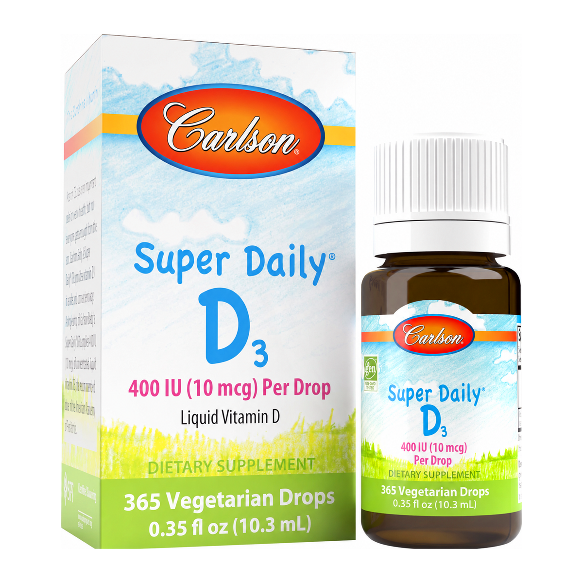 Carlson Bebes Babys Daily Vitamina D3 400 Ui (10 Mcg) X Gota – imagen 3