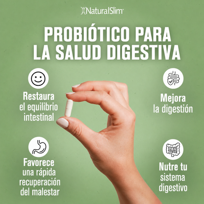 NaturalSlim Good Flora - Probióticos para la salud digestiva 60 Cápsulas – imagen 7