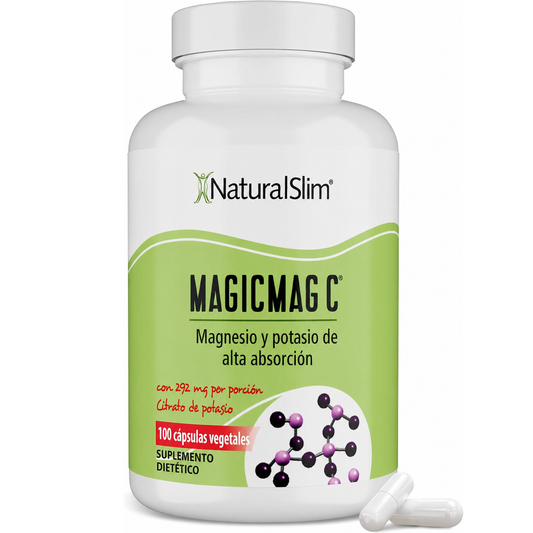 NaturalSlim MagicMag C Cápsulas de citrato de magnesio 100 cápsulas