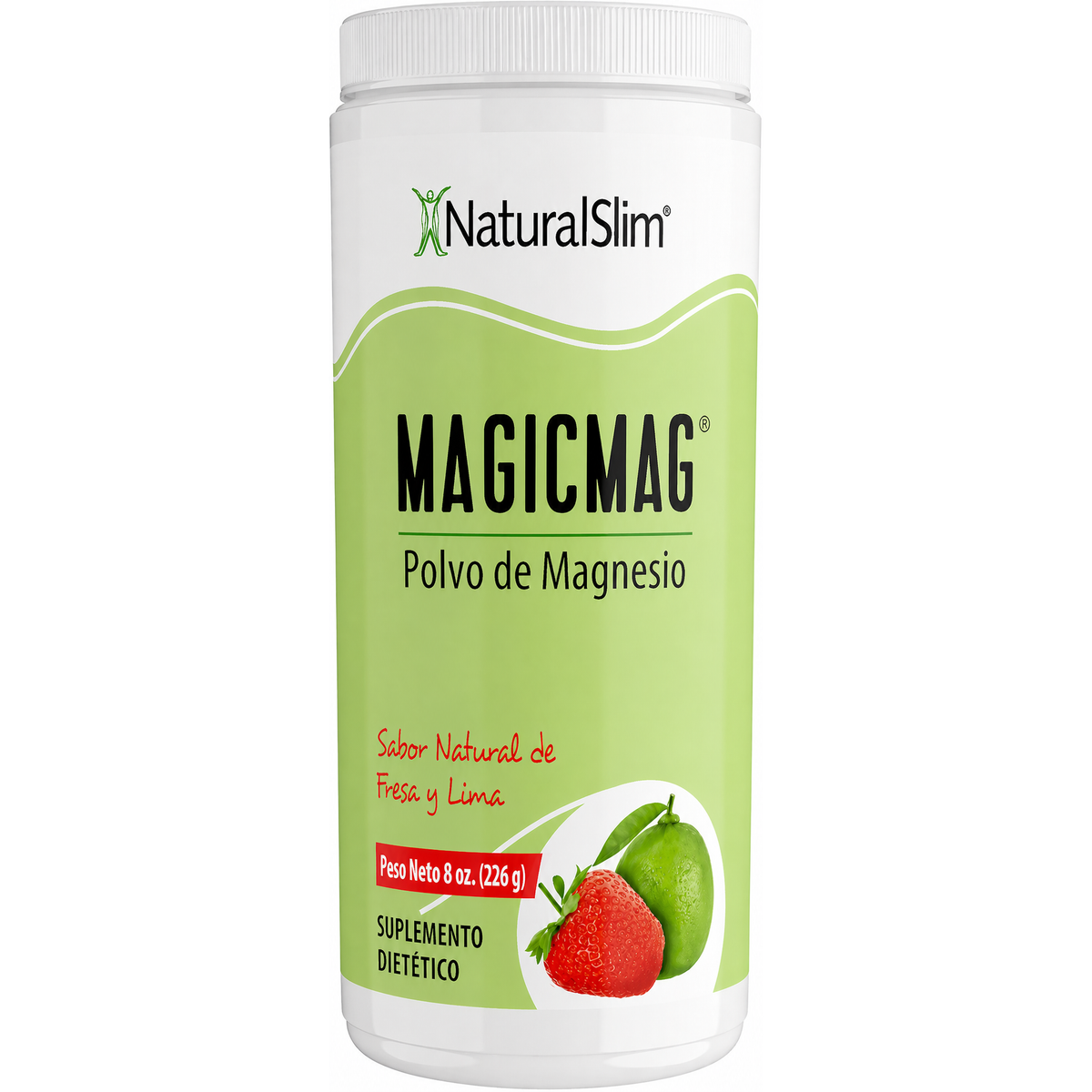 NaturalSlim Magicmag Polvo de citrato de magnesio 8 onzas