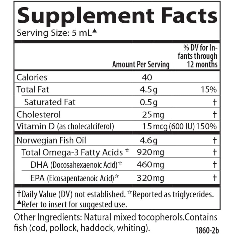 Carlson Omega 3 Puro Babys Dha Y Epa Con D3 600 Ui (15 Mcg) – imagen 5