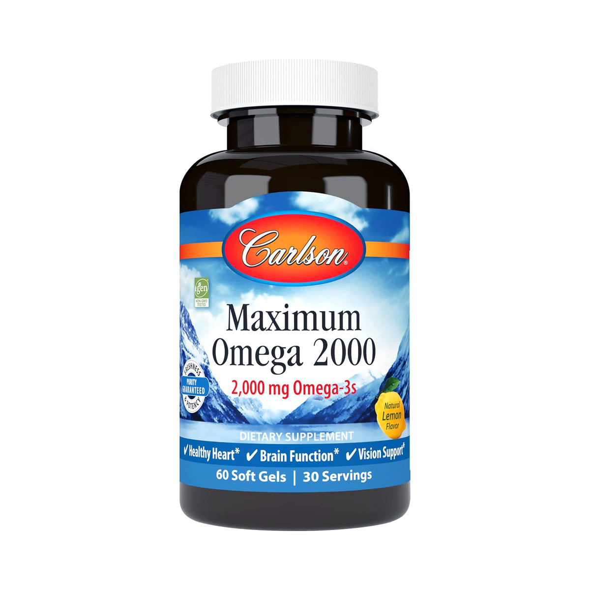 Carlson Omega-3 Noruego Maximo 2000 Mg 60 Geles Epa Y Dha