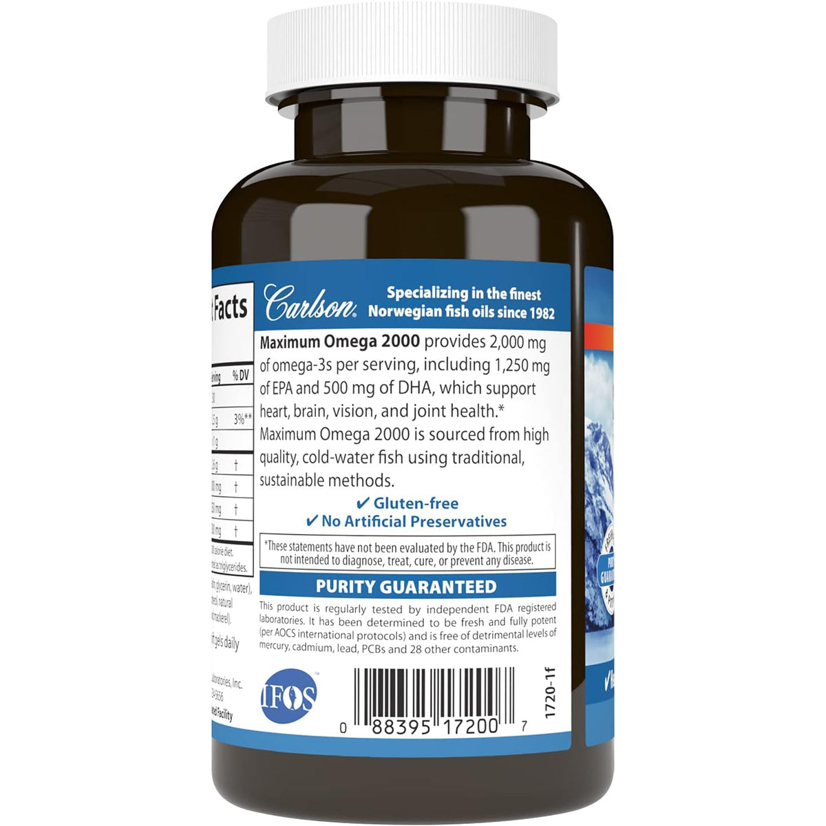 Carlson Omega-3 Noruego Maximo 2000 Mg 60 Geles Epa Y Dha – imagen 3